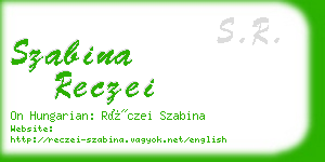 szabina reczei business card